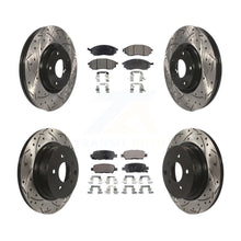 Charger l'image dans la galerie, Front Rear Drill Slot Brake Rotors Ceramic Pad Kit For INFINITI G37 G35 M35 350Z
