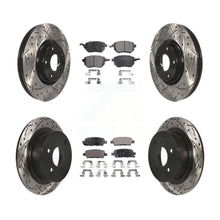 Load image into Gallery viewer, Front Rear Drill Slot Disc Brake Rotors Ceramic Pad Kit For Nissan Altima Maxima