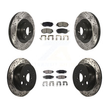 Load image into Gallery viewer, Front Rear Drilled Slot Disc Brake Rotors Ceramic Pad Kit For Subaru Forester XV