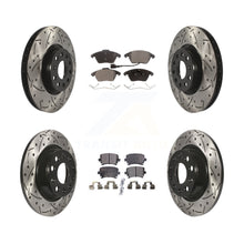 Load image into Gallery viewer, Front Rear Drilled Slot Brake Rotor Ceramic Pad Kit For Volkswagen CC GTI Passat