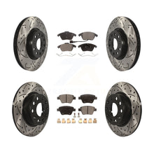 Load image into Gallery viewer, Front Rear Drill Slot Disc Brake Rotor Ceramic Pad Kit For Volkswagen Beetle GTI