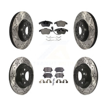 Charger l'image dans la galerie, Front Rear Drill Slot Brake Rotors Ceramic Pad Kit For Volkswagen Tiguan Audi Q3