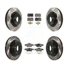 Load image into Gallery viewer, Front Rear Drill Slot Brake Rotors Ceramic Pad Kit For Mercedes-Benz CLS550 E550
