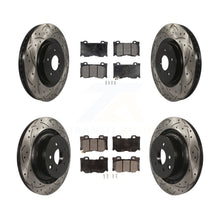 Charger l'image dans la galerie, Front Rear Drill Slot Brake Rotor Ceramic Pad Kit For INFINITI G37 Nissan 370Z Z