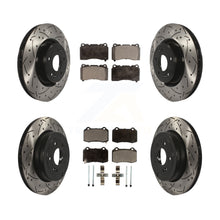 Load image into Gallery viewer, Front Rear Drill Slot Disc Brake Rotor Ceramic Pad Kit For Hyundai Genesis Coupe