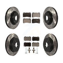 Load image into Gallery viewer, Front Rear Drill Slot Disc Brake Rotor Ceramic Pad Kit For Hyundai Genesis Coupe