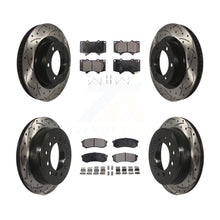Load image into Gallery viewer, Front Rear Drill Slot Brake Rotor Ceramic Pad Kit For Toyota 4Runner Lexus GX460