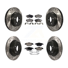 Load image into Gallery viewer, Front Rear Drilled Slot Brake Rotors Ceramic Pad Kit For Mercedes-Benz C300 C250