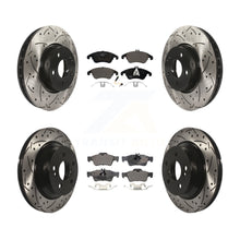 Load image into Gallery viewer, Front Rear Drilled Slot Brake Rotors Ceramic Pad Kit For Mercedes-Benz E350 E400