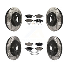 Load image into Gallery viewer, Front Rear Drilled Slot Brake Rotors Ceramic Pad Kit For Mercedes-Benz E350 C300