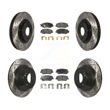 Load image into Gallery viewer, Front Rear Drilled Slot Brake Rotor Ceramic Pad Kit For Hyundai Santa Fe XL 3.3L