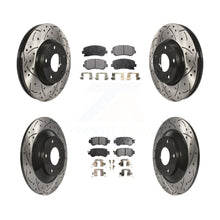 Load image into Gallery viewer, Front Rear Coated Drilled Slot Disc Brake Rotor &amp; Ceramic Pad Kit For Mazda CX-5