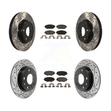 Load image into Gallery viewer, Front Rear Drilled Slot Disc Brake Rotors Ceramic Pad Kit For Mazda 3 Sport 2.5L