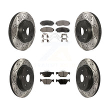 Load image into Gallery viewer, [Front+Rear] 16-19 Subaru Legacy 2.5L Performance Drilled &amp; Slotted Brake Rotor &amp; Ceramic Pads Kit For Max Braking