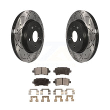 Load image into Gallery viewer, Rear Drilled Slot Brake Rotors Ceramic Pad Kit For Chevrolet Malibu Buick Impala