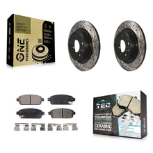 Charger l'image dans la galerie, Rear Drill Slot Brake Rotor Ceramic Pad Kit For Chevrolet Cruze Buick Verano ELR