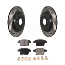 Load image into Gallery viewer, Rear Drilled Slot Brake Rotors Ceramic Pad Kit For Ford Five Hundred Freestyle X