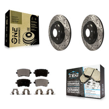 Load image into Gallery viewer, Rear Drill Slot Brake Rotor Ceramic Pad Kit For Audi Q5 A4 Quattro A5 allroad S5