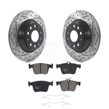 Load image into Gallery viewer, Rear Drill Slot Brake Rotors Ceramic Pad Kit For Volkswagen Tiguan Jetta Audi TT