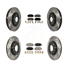 Load image into Gallery viewer, Front Rear Drill Slot Brake Rotor Ceramic Pad Kit For Jeep Cherokee Chrysler 200