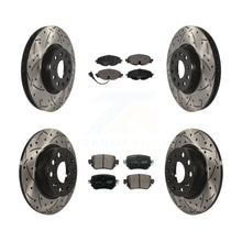 Charger l'image dans la galerie, Front Rear Drill Slot Brake Rotor Ceramic Pad Kit For Volkswagen GTI Golf Passat