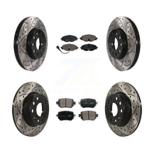 Load image into Gallery viewer, Front Rear Drill Slot Brake Rotor Ceramic Pad Kit For Volkswagen Golf SportWagen
