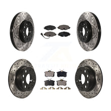 Load image into Gallery viewer, Front Rear Drill Slot Brake Rotor Ceramic Pad Kit For Volkswagen Golf SportWagen