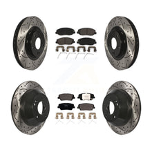 Load image into Gallery viewer, Front Rear Drilled Slot Disc Brake Rotor Ceramic Pad Kit For Hyundai Santa Fe XL