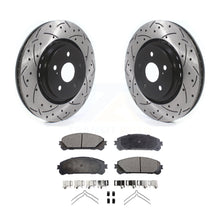 Charger l&#39;image dans la galerie, Front Drill Slot Brake Rotor Ceramic Pad Kit For Lexus RX350 RX450h Toyota Camry