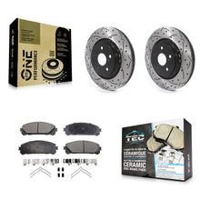 Load image into Gallery viewer, Front Drill Slot Brake Rotor Ceramic Pad Kit For Lexus RX350 RX450h Toyota Camry