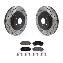 Load image into Gallery viewer, Front Drilled Slot Disc Brake Rotor Ceramic Pad Kit For Subaru Crosstrek Impreza