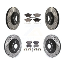 Charger l'image dans la galerie, Front Rear Drill Slot Disc Brake Rotors Ceramic Pad Kit For Volkswagen Passat CC