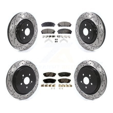 Load image into Gallery viewer, Front Rear Drill Slot Brake Rotors Ceramic Pad Kit For Lexus RX350 RX450h RX350L