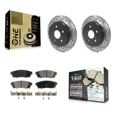 Load image into Gallery viewer, Rear Drilled Slot Brake Rotor Ceramic Pad Kit For Toyota Camry RAV4 Lexus NX200t