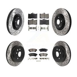 Front Rear Brake Rotor & Ceramic Pad Kit (6Pc) For Lexus GS350 IS300 IS350 RC350