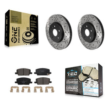 Load image into Gallery viewer, Front Drilled Slot Brake Rotor &amp; Ceramic Pad Kit For Chevrolet Trax Buick Encore