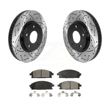 Load image into Gallery viewer, Front Drilled Slot Disc Brake Rotor &amp; Ceramic Pad Kit For 2004-2009 Nissan Quest