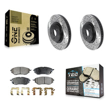 Load image into Gallery viewer, Front Drill Slot Brake Rotors Ceramic Pad Kit For Subaru Forester Outback Legacy