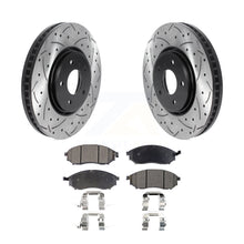 Load image into Gallery viewer, Front Drilled Slot Brake Rotors Ceramic Pad Kit For Infiniti FX35 FX37 QX70 FX45