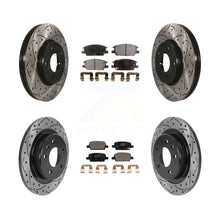 Load image into Gallery viewer, Front Rear Coat Drill Slot Disc Brake Rotor Ceramic Pad Kit For Chevrolet Malibu