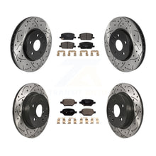 Load image into Gallery viewer, Front Rear Drill Slot Disc Brake Rotors Ceramic Pad Kit For Chevrolet Trax Buick