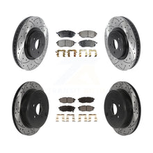Load image into Gallery viewer, Front Rear Drill Slot Disc Brake Rotor Ceramic Pad Kit For Subaru Outback Legacy