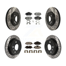 Load image into Gallery viewer, Front Rear Drill Slot Brake Rotor Ceramic Pad Kit For 2015 Mini Cooper 2.0L/1.5L