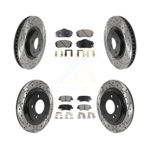 Load image into Gallery viewer, Front Rear Drill Slot Brake Rotors Ceramic Pad Kit For Hyundai Sonata GAS engine