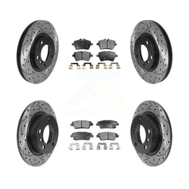 Front Rear Drilled Slot Brake Rotor & Ceramic Pad Kit For Mini Cooper Countryman