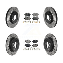 Load image into Gallery viewer, Front Rear Drilled Slot Brake Rotor &amp; Ceramic Pad Kit For Mini Cooper Countryman