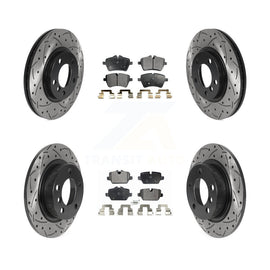 Front Rear Drilled Slot Brake Rotor & Ceramic Pad Kit For Mini Cooper Countryman