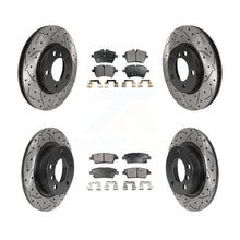 Load image into Gallery viewer, Front Rear Drilled Slot Brake Rotor &amp; Ceramic Pad Kit For Mini Cooper Countryman