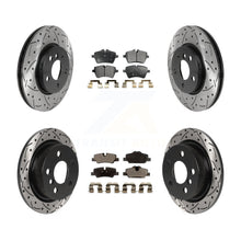 Load image into Gallery viewer, Front Rear Coated Drilled Slot Disc Brake Rotors Ceramic Pad Kit For Mini Cooper