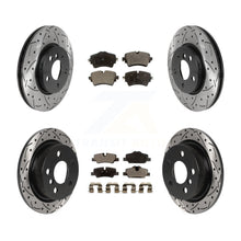 Load image into Gallery viewer, Front Rear Coated Drilled Slot Disc Brake Rotors Ceramic Pad Kit For Mini Cooper
